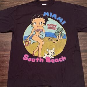 Betty Boop Miami South Beach Summer Spring modern aop vintage 90s style shirt